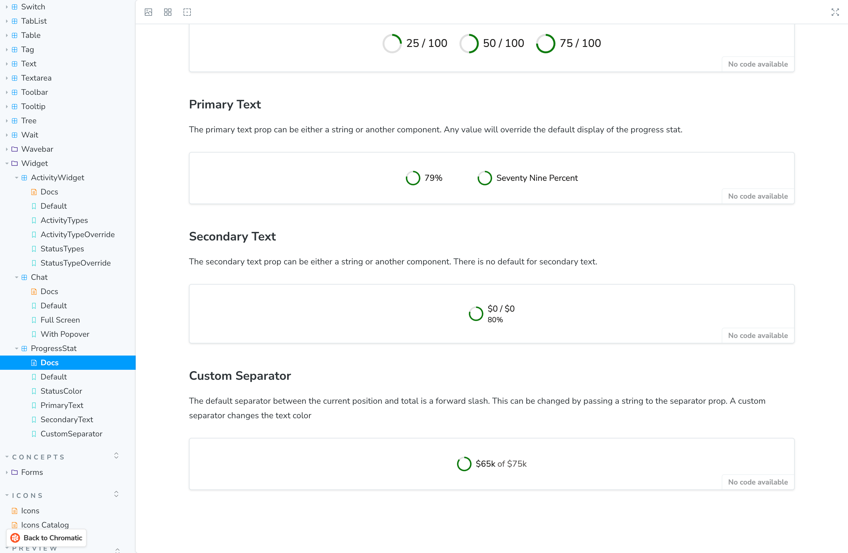 the Sail UI component library