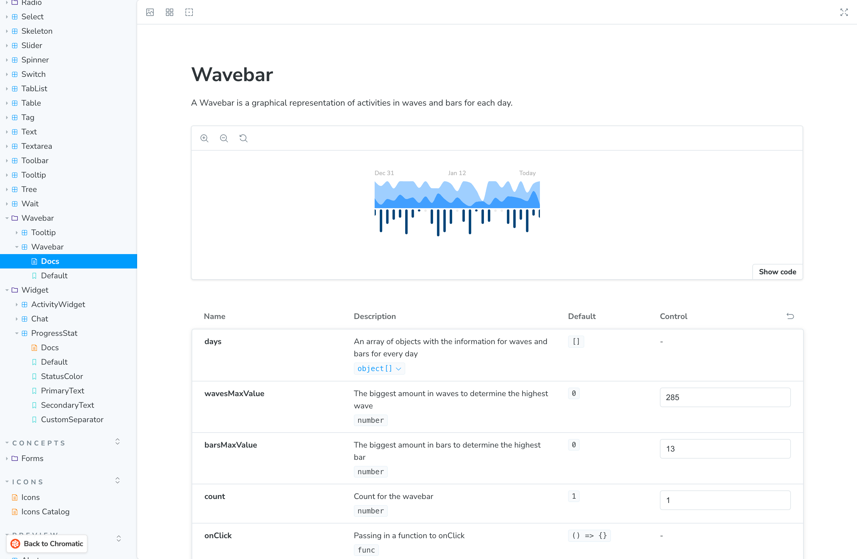 the Sail UI component library